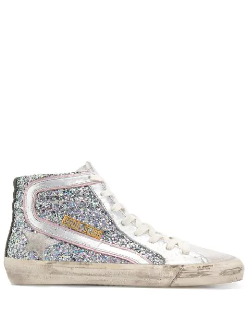 golden goose slide glitter