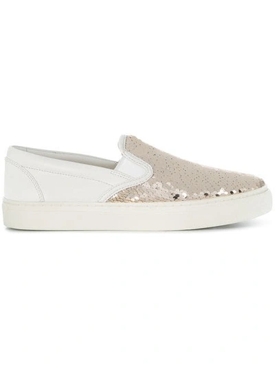 Shop Tory Burch Carter Slip-on Sneakers In White