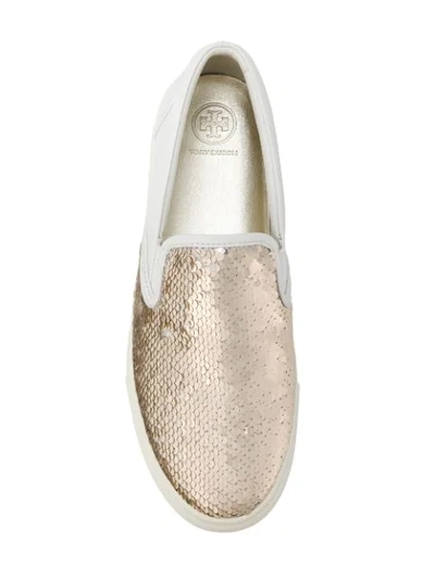 Shop Tory Burch Carter Slip-on Sneakers In White