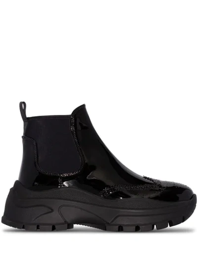 Shop Prada Chelsea 75mm Ankle Boots In Black