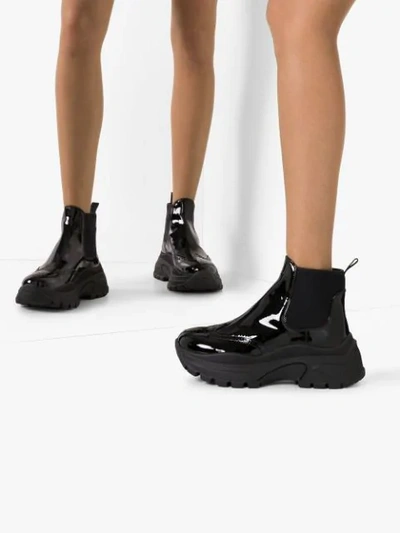 Shop Prada Chelsea 75mm Ankle Boots In Black