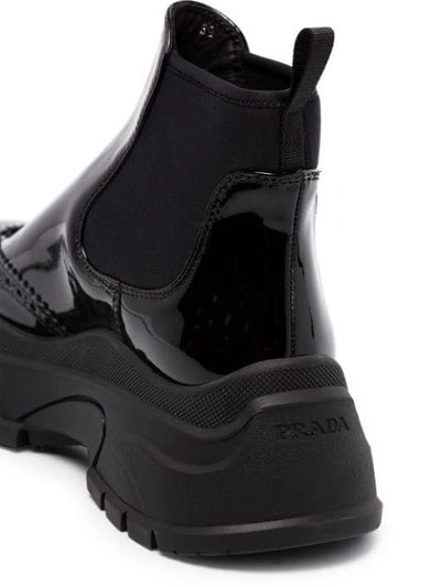 Shop Prada Chelsea 75mm Ankle Boots In Black