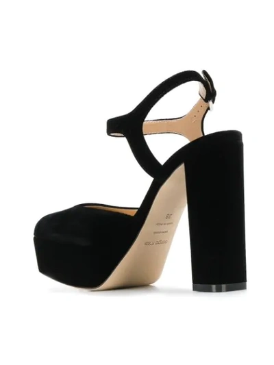 Shop Sergio Rossi Platform Sandals In Black