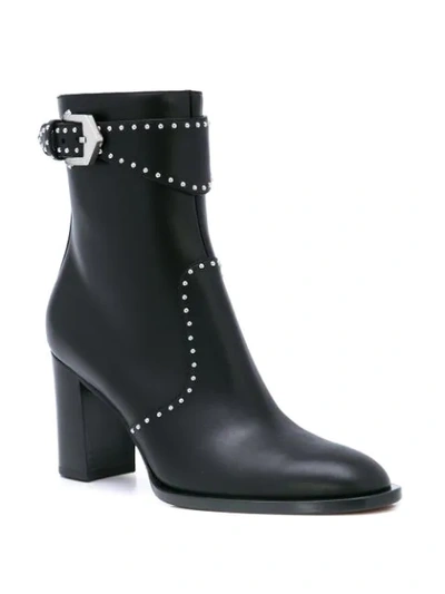 Shop Givenchy Studded Ankle Boots In Black