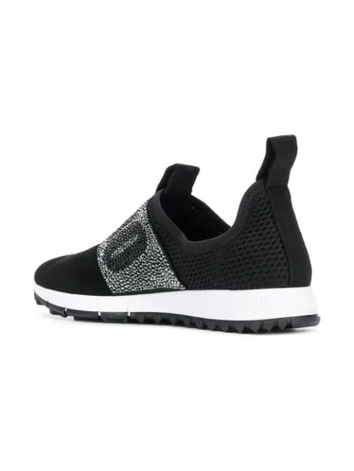 Shop Jimmy Choo Oakland Sneakers In Black