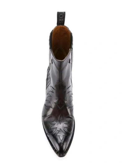 Shop Sartore Cowboy-boots In Black
