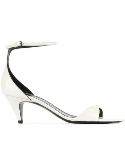 Shop Saint Laurent Charlotte 55 Sandals In White