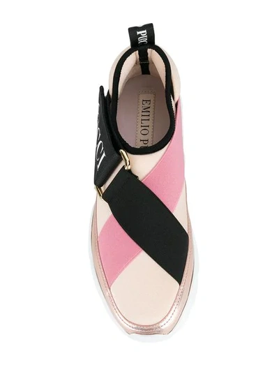 Shop Emilio Pucci City Slip-on Sneakers In Pink