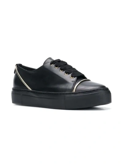 Shop Agl Attilio Giusti Leombruni Lace-up Sneakers In Black