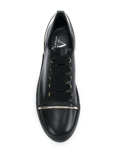 Shop Agl Attilio Giusti Leombruni Lace-up Sneakers In Black