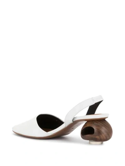 Shop Neous Sarco Slingback Pumps In White