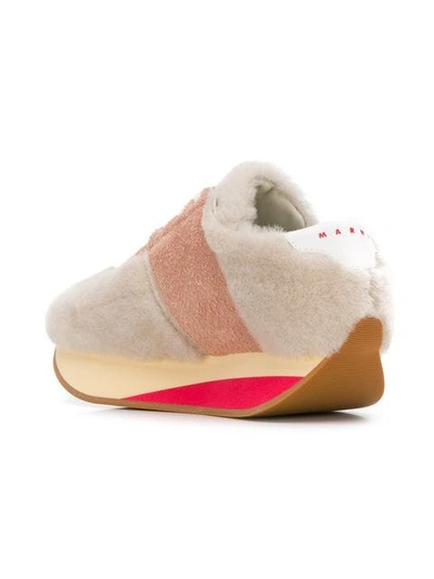 Shop Marni Bigfoot Sneakers In Pink