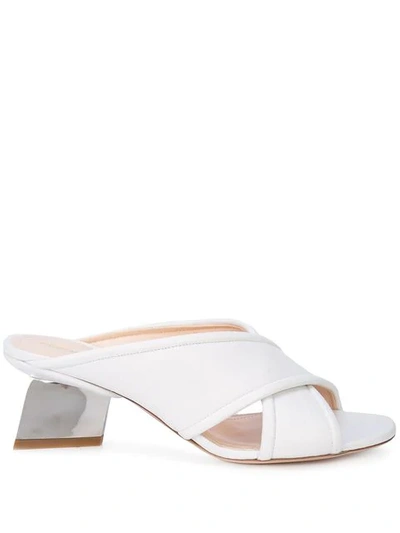 Shop Nicholas Kirkwood Veronika Mule Sandals In White