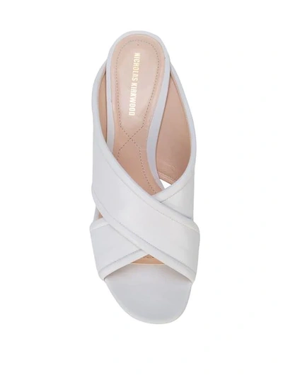 Shop Nicholas Kirkwood Veronika Mule Sandals In White