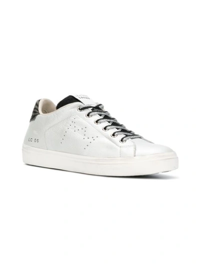 Shop Leather Crown 'wlc063' Sneakers In Metallic