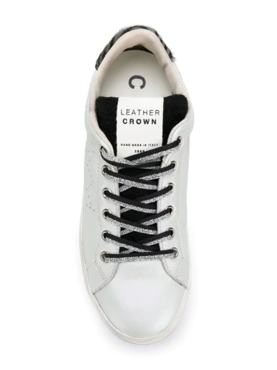 Shop Leather Crown 'wlc063' Sneakers In Metallic