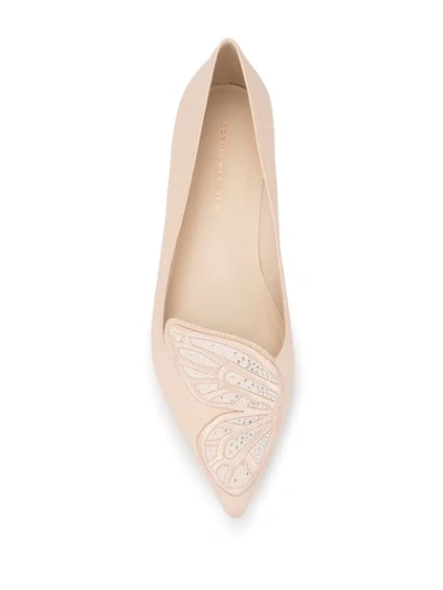 Sophia Webster Embroidered Ballerina Shoes In Dusty