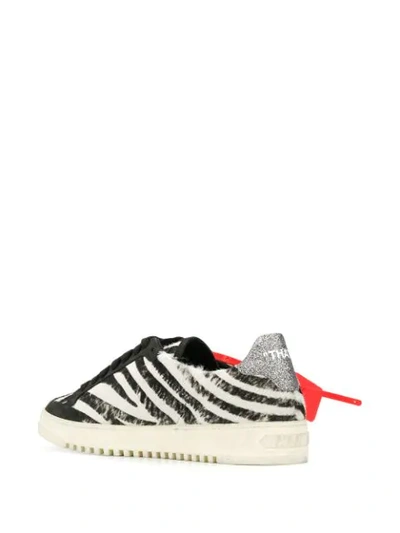 OFF-WHITE VULCANIZED LOW-TOP SNEAKERS - 黑色