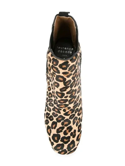 Shop Laurence Dacade Mia Leopard-print Ankle Boots In Multicolour