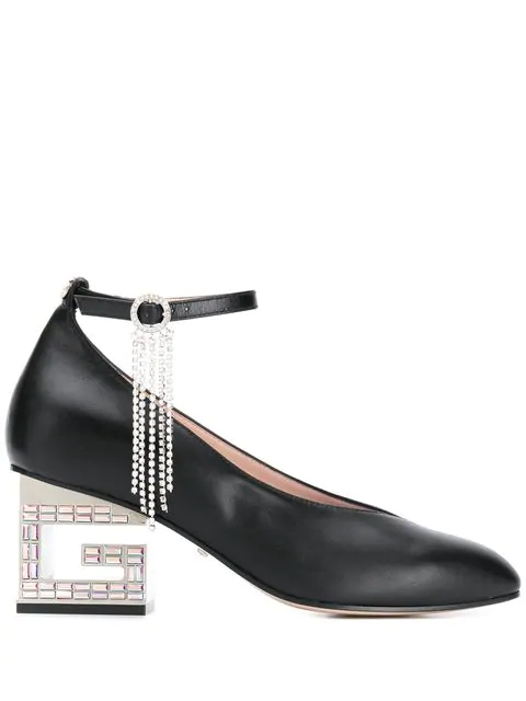 gucci ankle strap pumps
