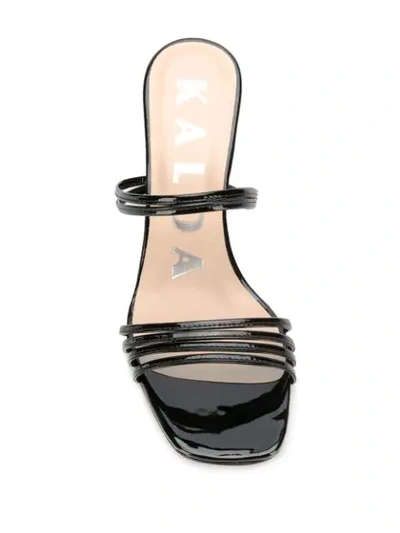 Shop Kalda Strappy Wedge Sandals In Black