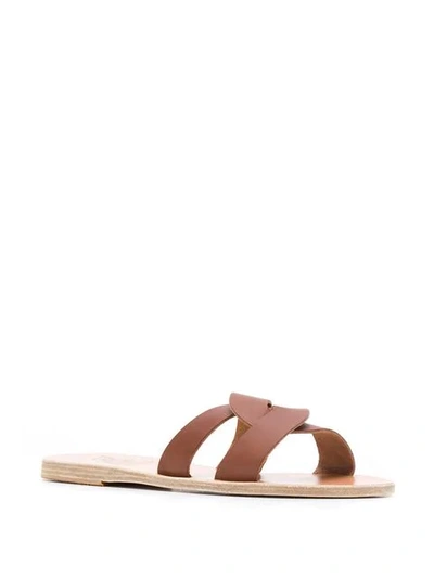 Shop Ancient Greek Sandals 'desmos Vachetta' Pantoletten - Braun In Brown