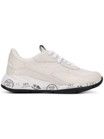 Shop White Premiata Scarlett Sneakers