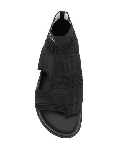 Shop Sonia Rykiel Open Toe Sandals - Black