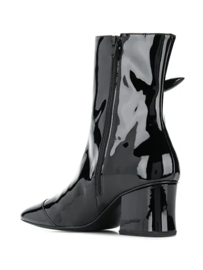 Shop Dorateymur Ankle Boots With Appliqué In 017 Black