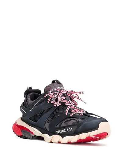 Balenciaga Track Logo-detailed Mesh And Rubber Sneakers In Black