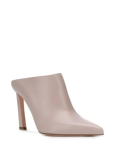 Shop Stuart Weitzman Camila Mules In Neutrals