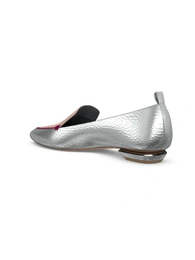Shop Nicholas Kirkwood Customisable Beya Loafers In Silver