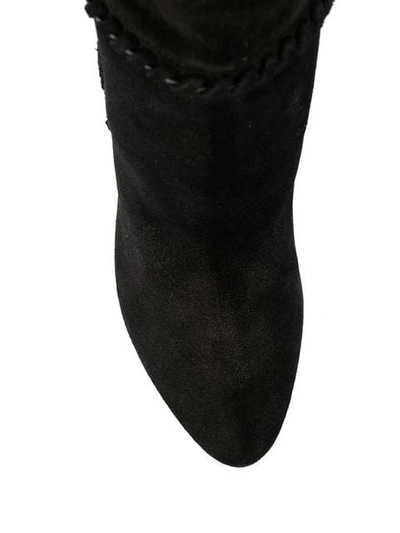 Shop Saint Laurent Mica Knee-high Boots In Black