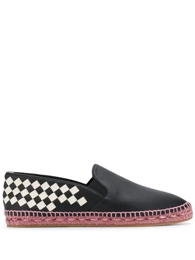 Shop Bottega Veneta Woven Espadrilles In Black