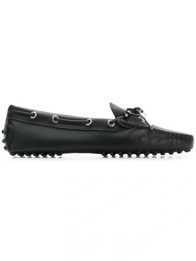 Shop Tod's Gommino Loafers In B999 Black