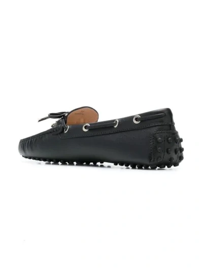 Shop Tod's Gommino Loafers In B999 Black