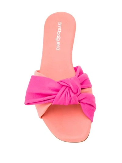 Shop Anna Baiguera Tie Knot Sandal In Pink