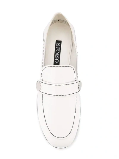 Shop Senso Collapsible Heel Cindy Loafers In Ice