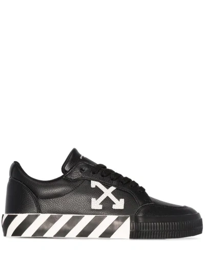 Shop Off-white Vulcanized Low-top Sneakers In Black