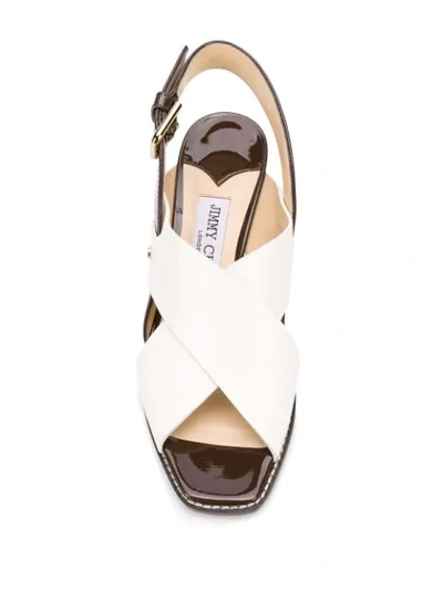 Shop Jimmy Choo Aix 65 Sandals In White