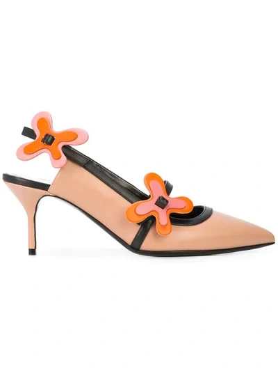 Shop Pierre Hardy Bloom Slingback Pumps - Pink