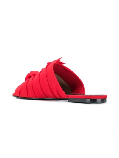 Shop Proenza Schouler Ruffle Trim Flat Sandals In Red