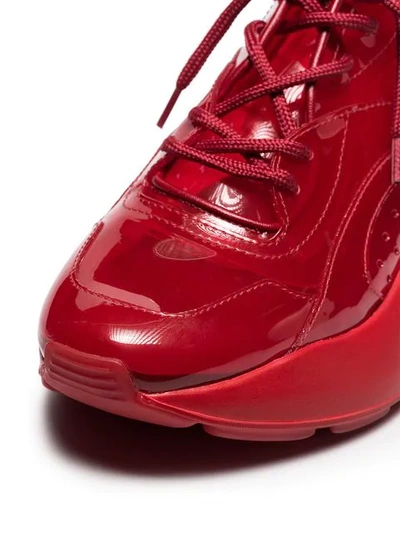 Shop Stella Mccartney Eclypse 45 Chunky Sneakers In Red