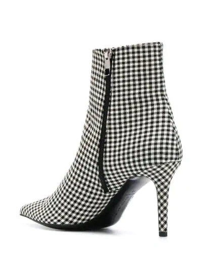 Shop Barbara Bui Plaid Ankle Boots In Black
