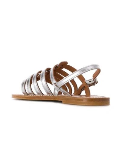 Shop Kjacques Homere Sandals In Lame Argent