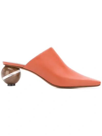 Shop Neous Calanthe Mules In Brown