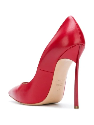 Shop Casadei Classic Pointed Pumps - Red