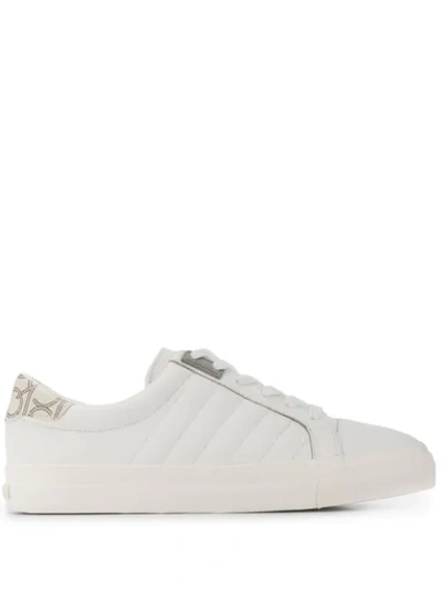 Shop Calvin Klein Vance Tumbled Sneakers In White