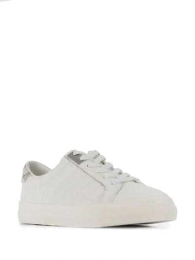 Shop Calvin Klein Vance Tumbled Sneakers In White