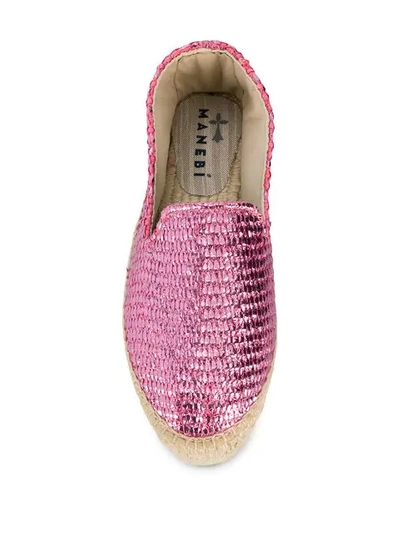 Shop Manebi Los Angeles Espadrilles In Pink